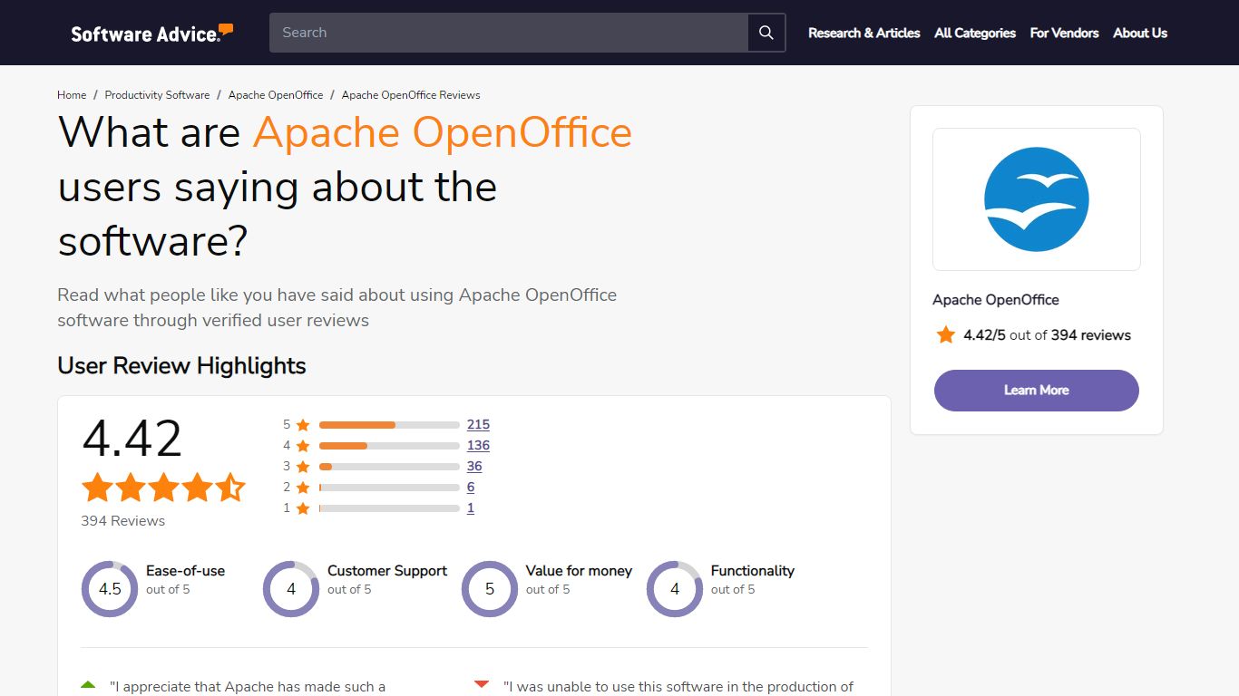 Apache OpenOffice Reviews & Ratings | 2022 | Software Advice